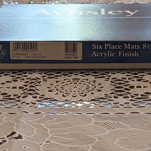 Aynsley Somerset Fruit & Flower Cork Backed Set Of 6 8.5 x 7.5" Placemats - Picture 12 of 14